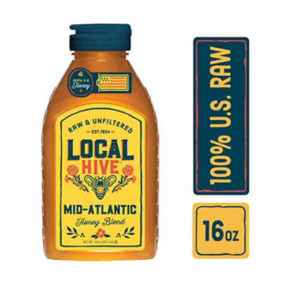 Local Hive Honey Raw & Unfiltered Mid Atlantic - 16 Oz - Image 1