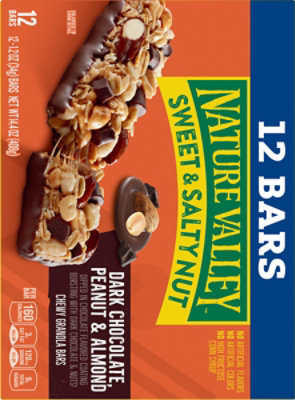 Nature Valley Sweet & Salty Nut Dark Chocolate Peanut & Almond Granola Bars - 14.88 Oz - Image 6