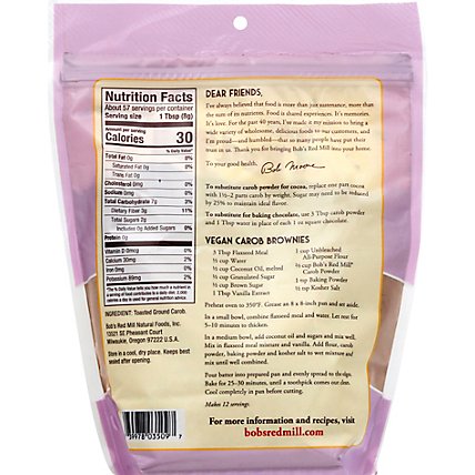 Bobs Red Mill Carob Powder Toasted - 16 Oz - Image 6