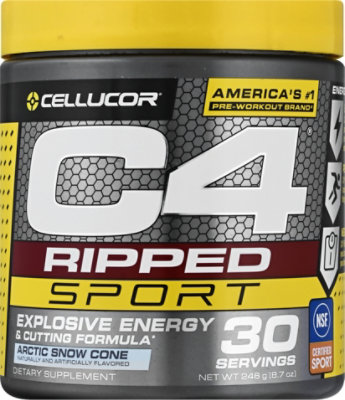 C4 Ripped Sport Arctic Snow Cone - 8.7 Oz - Image 2
