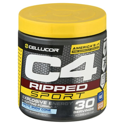 C4 Ripped Sport Arctic Snow Cone - 8.7 Oz