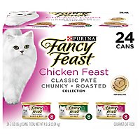 Fancy Feast Cat Food Wet Roasted Chicken Feast - 24-3 Oz - Image 1