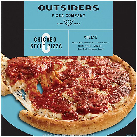 Outsiders Chicago Style Cheese Pizza - 34 Oz