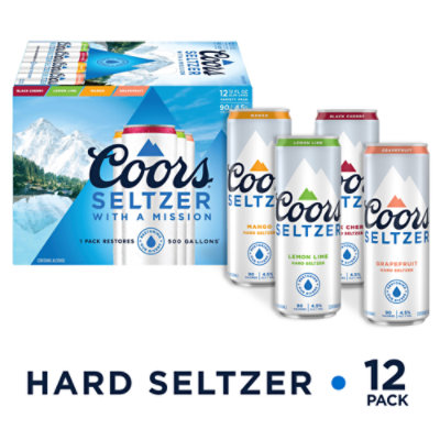 Coors Hard Seltzer Variety Pack Hard Seltzer 4.5% ABV Cans - 12-12 Fl. Oz. - Image 1