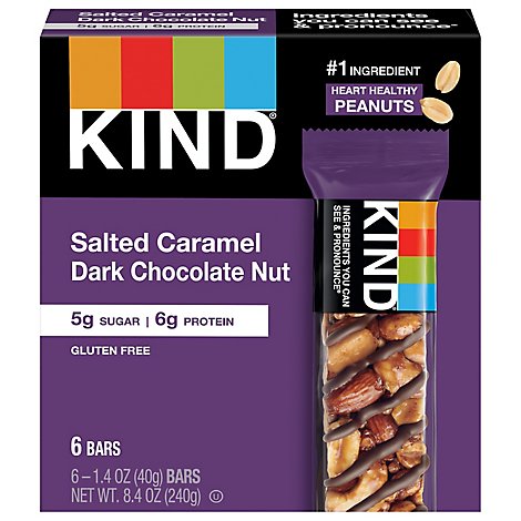 Kind Bar Salted Caramel & Dark Chocolate Nut - 6-1.41 Oz