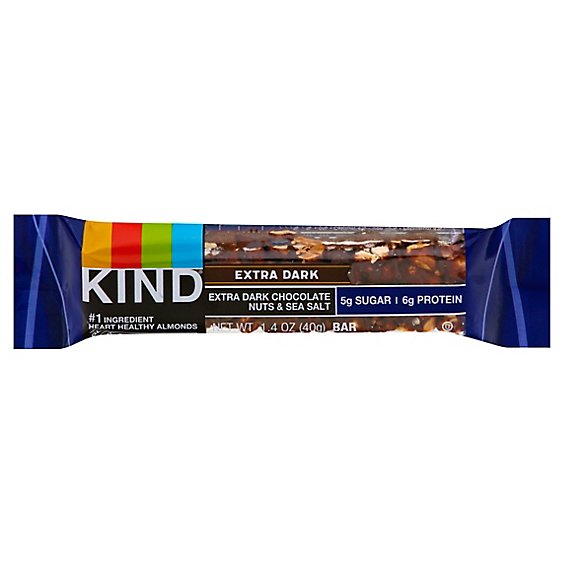 Kind Bar Extra Dark Chocolate Nuts & Sea Salt - 1.4 Oz
