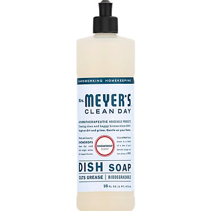 Mrs Meyers Clean Day Soap Dish Lqud Snow Drop - 12.6 Oz - Image 1