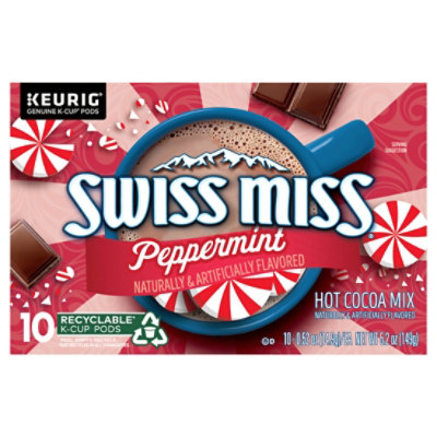 Swiss Miss K Cup Pepperming Cocoa - 10-10 Oz - Image 2
