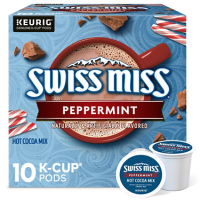 Swiss Miss K Cup Pepperming Cocoa - 10-10 Oz - Image 1