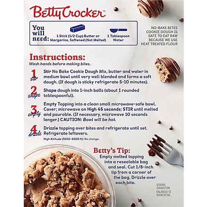 Betty Crocker Chocolate Chip No Bake Cookie Dough Bites - 12.2 Oz - Image 6