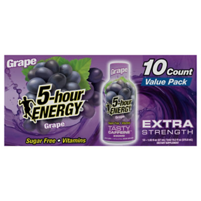 5-hour ENERGY Grape Extra Strength Shot - 10-1.93 Fl. Oz. - Image 3