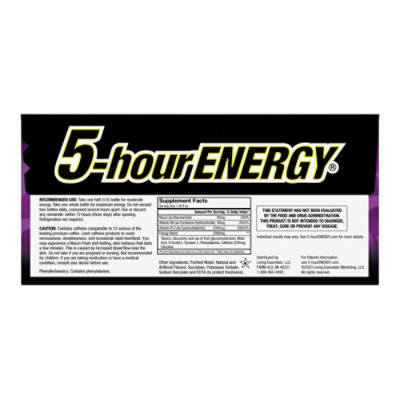 5-hour ENERGY Grape Extra Strength Shot - 10-1.93 Fl. Oz. - Image 2