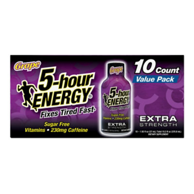 5-hour ENERGY Grape Extra Strength Shot - 10-1.93 Fl. Oz. - Image 2