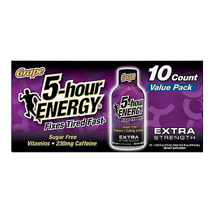 5-hour ENERGY Grape Extra Strength Shot - 10-1.93 Fl. Oz. - Image 1