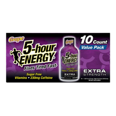 5-hour ENERGY Grape Extra Strength Shot - 10-1.93 Fl. Oz.