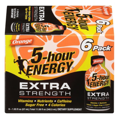 5-hour ENERGY Orange Extra Strength Shot - 6-1.93 Fl. Oz. - Image 3