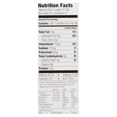 Signature SELECT Beef Patties Ground 91%lean 9% Fat - 2 Lb - Image 4