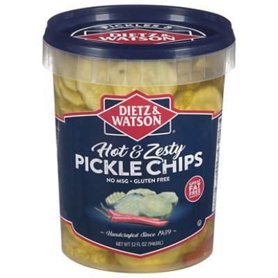 Dietz & Watson Pickles Hot & Zesty Chips - 32 Oz - Image 3