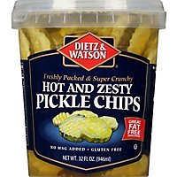 Dietz & Watson Pickles Hot & Zesty Chips - 32 Oz - Image 2