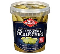 Dietz & Watson Pickles Hot & Zesty Chips - 32 Oz