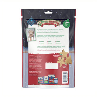 Blue Santa Snacks Natural Oatmeal & Cinnamon Crunchy Dog Treat Biscuits - 11 Oz - Image 5