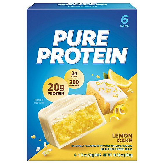 Pure Protein Lemon Cake Bar Value Pack - 6-1.75 Oz