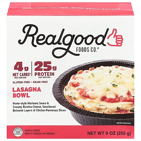 Realgood Chicken Lasagna Bowl - 9 Oz