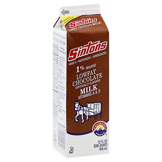 Sintons Milk Chocolate 1% Lf - Quart