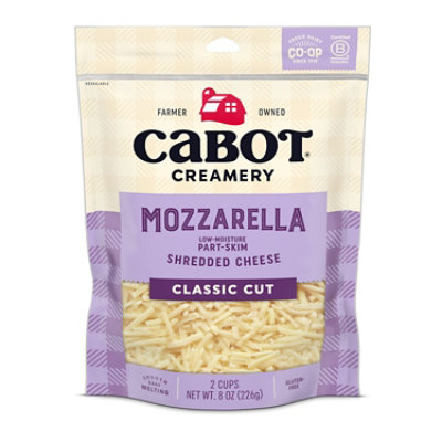 Cabot Mozerella Shreds Cheese - 8 Oz - Image 1