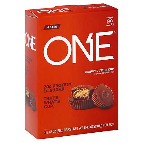 One Peanut Butter Cup Protein Bar - 4-2.12 Oz
