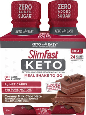 SlimFast Keto Ready To Drink Shake Chocolate - 4-11 Fl. Oz. - Image 2