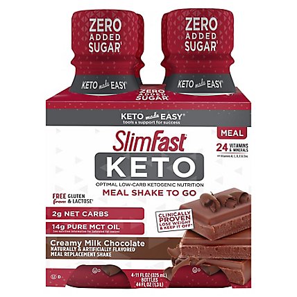 Slimfast Keto Rtd Shake Chocolate - 4-11 Fl. Oz. - Image 1