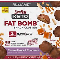 Slimfast Keto Fat Bomb Choclate Caramel Nut Clusters - 14-.7 Oz - Image 2