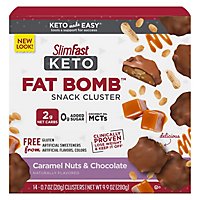 Slimfast Keto Fat Bomb Choclate Caramel Nut Clusters - 14-.7 Oz - Image 1