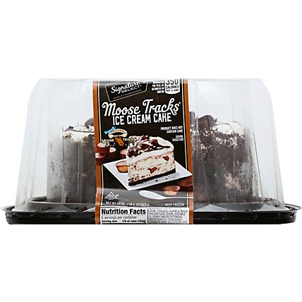 Signature Select Ice Cream Cake Moose Tracks 6 In - 22 Oz - Image 2