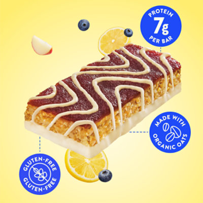 LUNA Mash-Ups LemonZest + Blueberry Gluten Free Snack Bar with 7g Protein - Each - Image 5