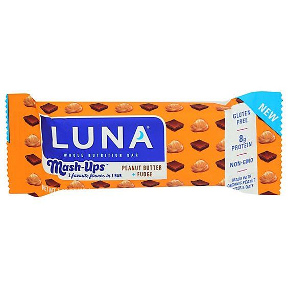 Luna Bar Mash Ups Peanut Butter & Fudge - 1.69 Oz