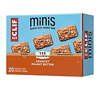 CLIF Bar Crunchy Peanut Butter Energy Bars Minis - 20-0.99 Oz