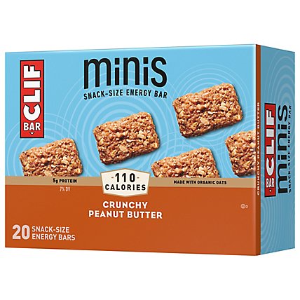 CLIF Bar Crunchy Peanut Butter Energy Bars Minis - 20-0.99 Oz - Image 1