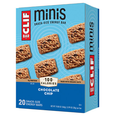 CLIF® Bar Chocolate Chip Energy Bars, 2.4 Oz, Box Of 12 Bars