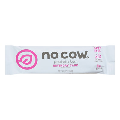 No Cow Vegan Protein Bar Birthday Cake - 2.12 Oz - Image 3