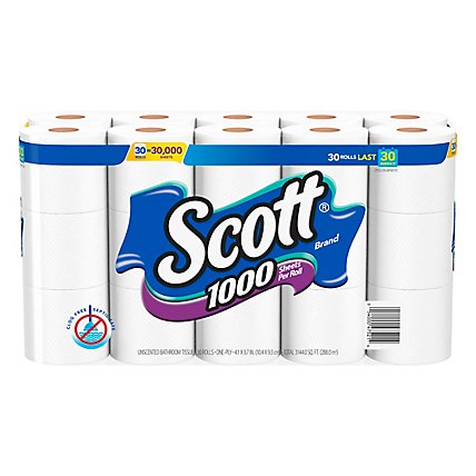 Scott 1000 Sheets Per Roll Toilet Paper - 30 Roll - Image 5