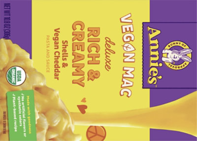 Annies Deluxe Rich And Creamy Shells And Vegan Cheddar - 10.8 Oz - Image 5