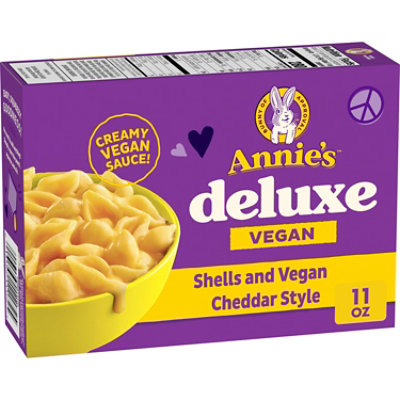 Annies Deluxe Rich And Creamy Shells And Vegan Cheddar - 10.8 Oz - Image 3