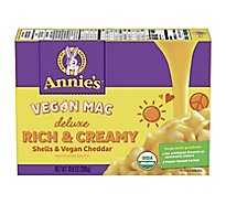 Annies Deluxe Rich And Creamy Shells And Vegan Cheddar - 10.8 Oz