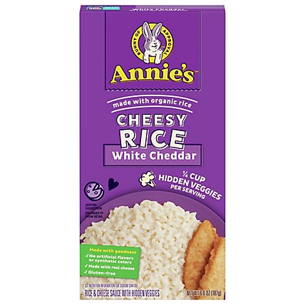 Annies Cheesy Rice White Cheddar - 6.6 Oz - Image 3