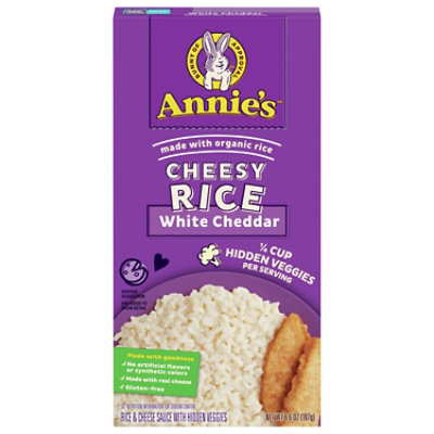Annies Cheesy Rice White Cheddar - 6.6 Oz