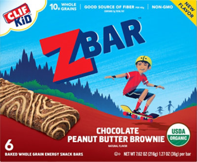 Clif Zbar Chclat Peanut Butter Brownie - 7.62 Oz - Image 2