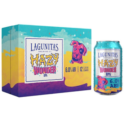 Lagunitas Hazy Wonder Ipa In Cans - 12-12 Fl. Oz. - Randalls