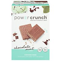 Power Crunch Protein Energy Bar Chocolate Mint - 5-1.4 Oz - Image 3